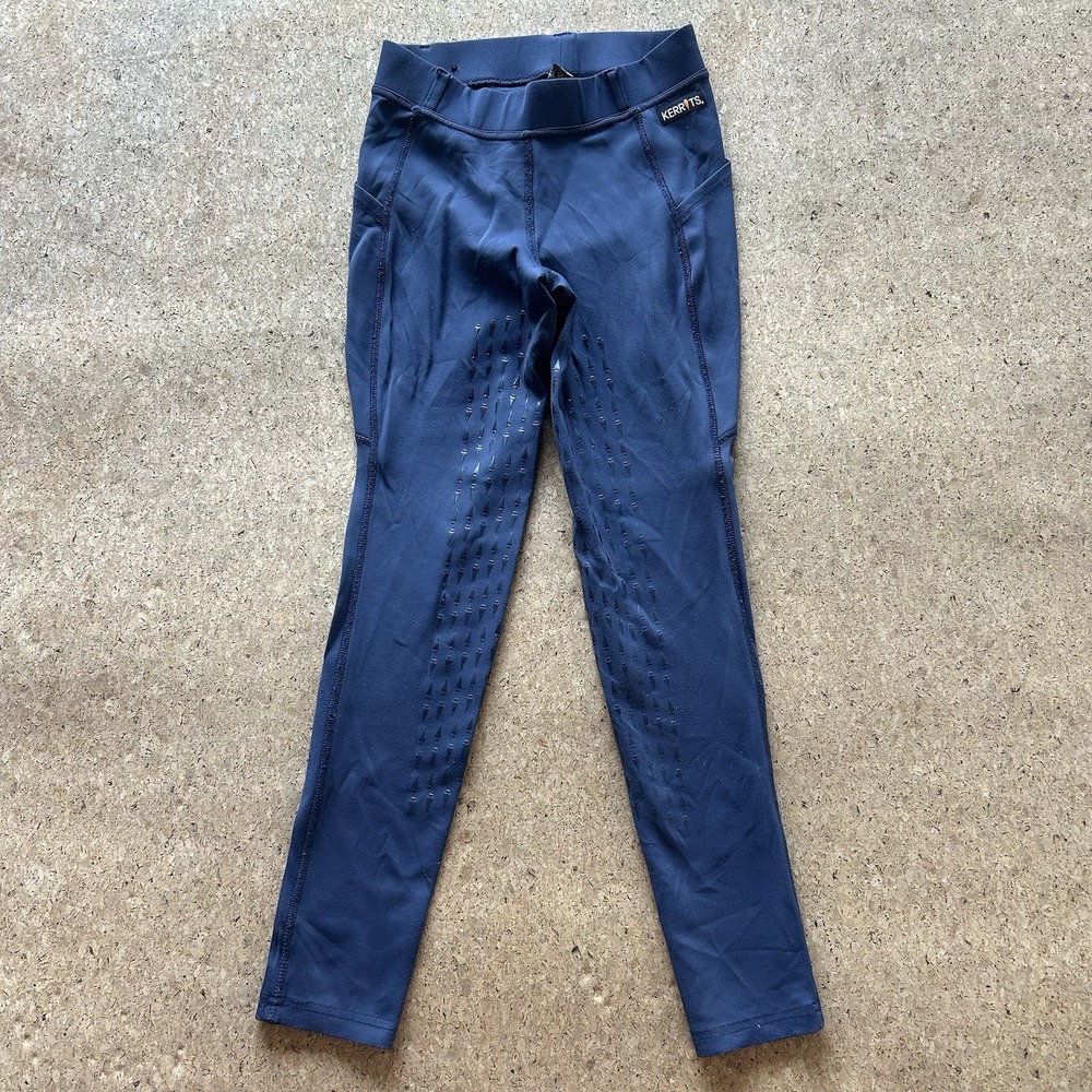Kerrits Kids Riding Equestrian Tights - Navy Blue - Size M